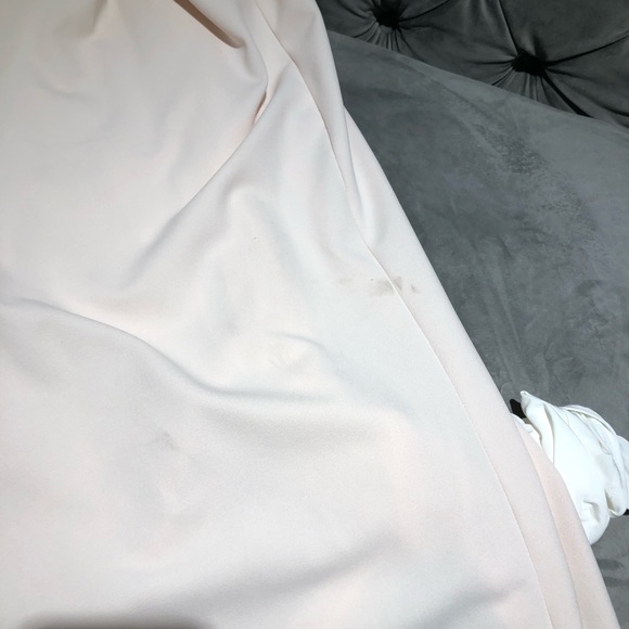 ABS Allen Schwartz Pink & Ivory Colorblick Gown - Picture 6 of 8